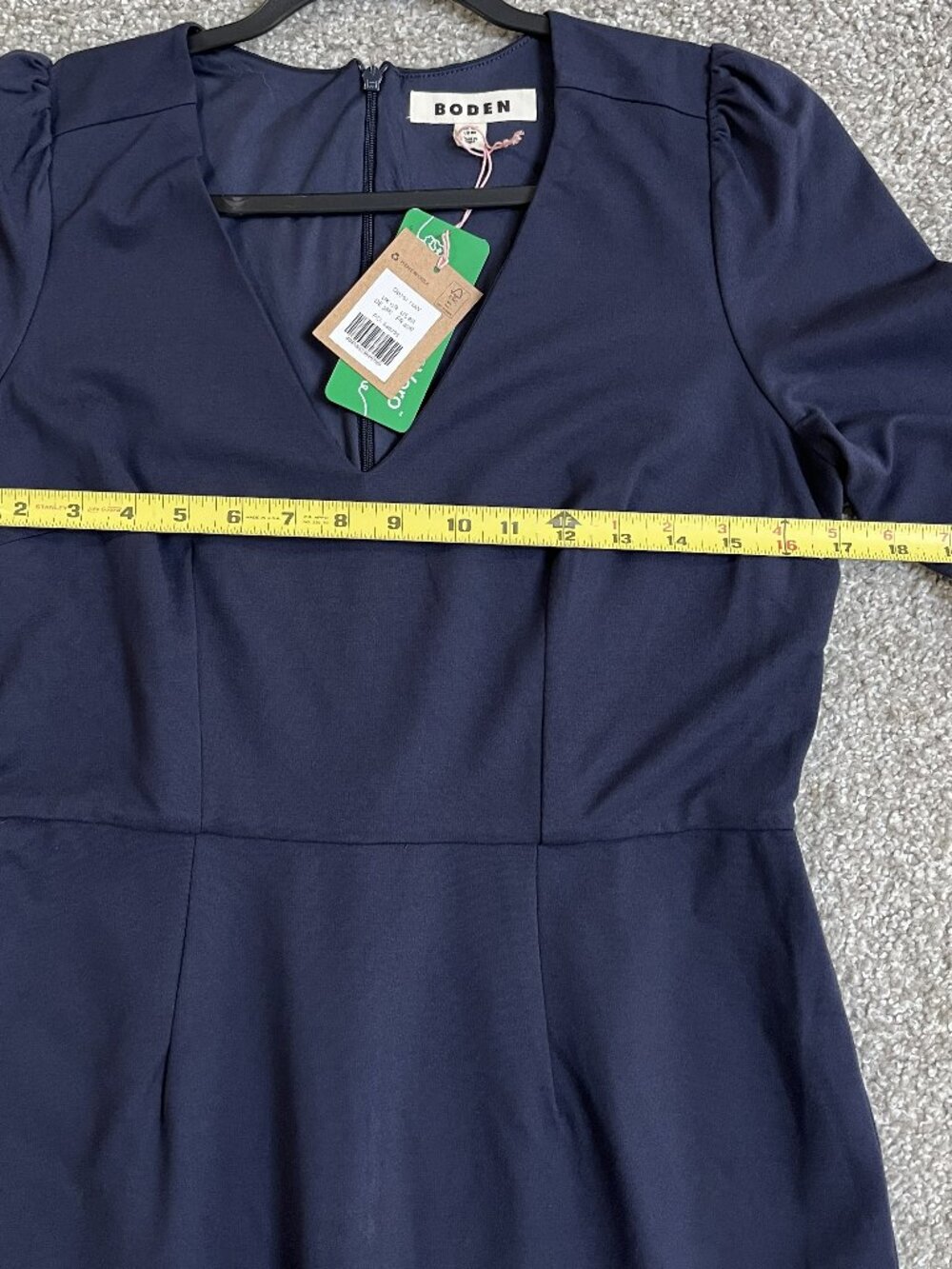 NWT Boden Bethany Ponte Navy Midi Dress, Size 8R - Picture 8 of 10